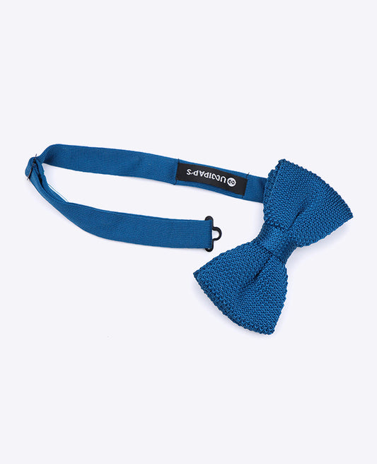 Noeud Papillon Bleu n°4 Homme en Tricot «Léon»