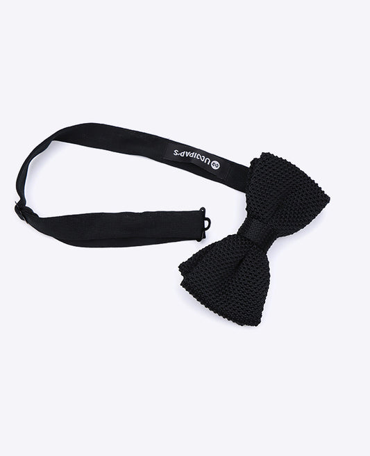 Noeud Papillon Noir Homme en Tricot «Léon»