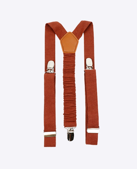 Bretelles Enfant Terracotta en Coton «Ferdinand»