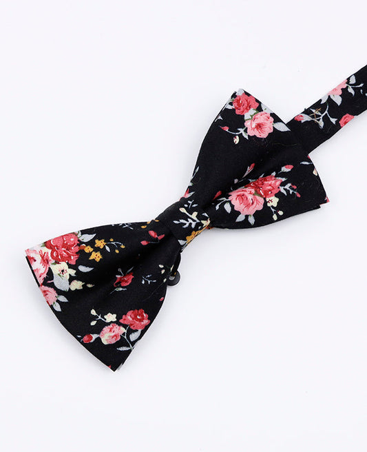 Noeud Papillon Liberty Noir n°1 Homme en Coton | Charles - Unipap's