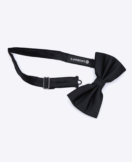 Noeud Papillon XL Noir Homme en Polyester | Lucien - Unipap's