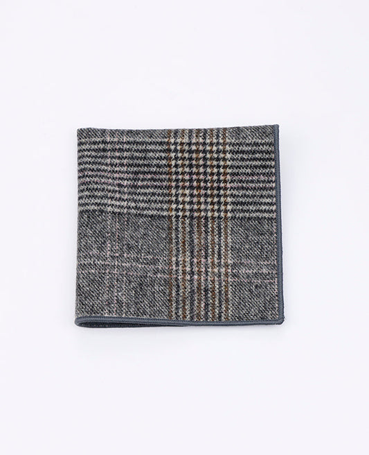 Pochette de Pochette Tartan Gris n°7 en Laine | Norbert - Unipap's