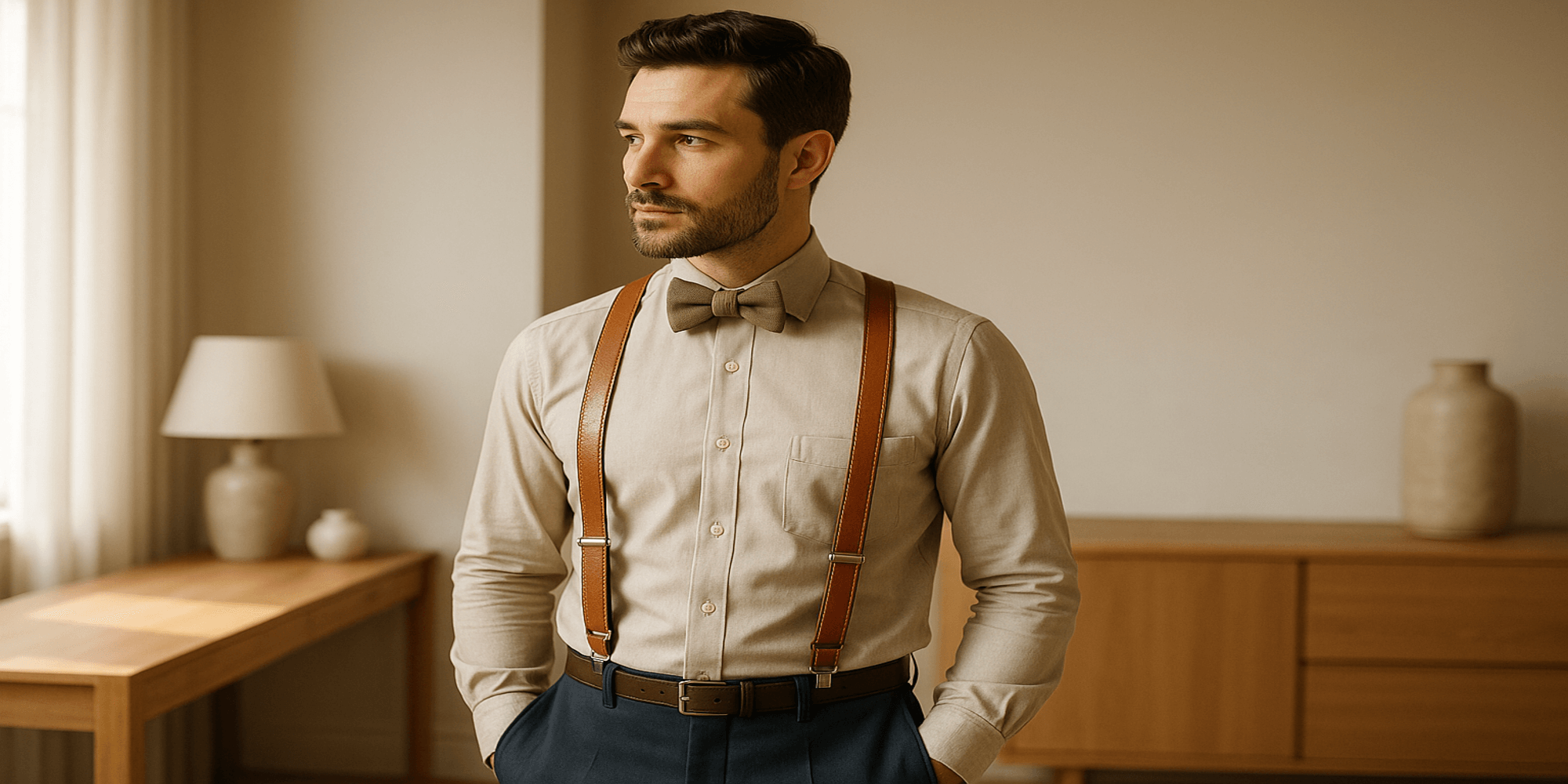 Pourquoi les bretelles homme sont-elles redevenues un symbole d’élégance moderne ? Billede