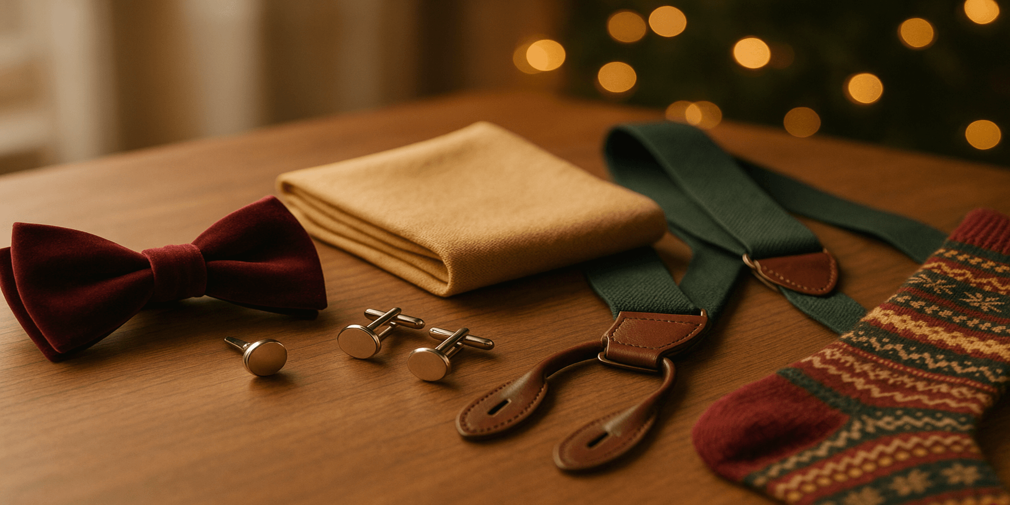 Quels accessoires de costume choisir pour un look élégant lors des fêtes de fin d’année ? Billede