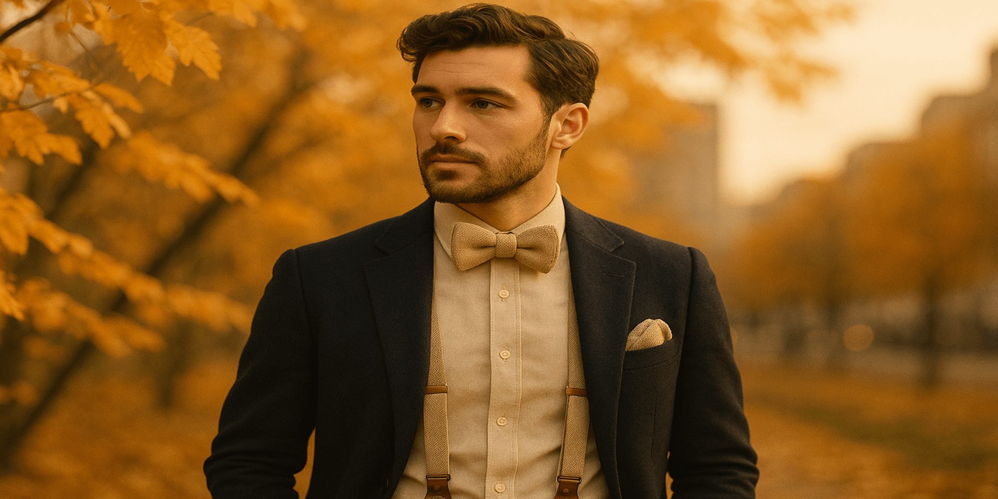 Pourquoi les accessoires de costume beige sont-ils parfaits pour l’automne ? Billede