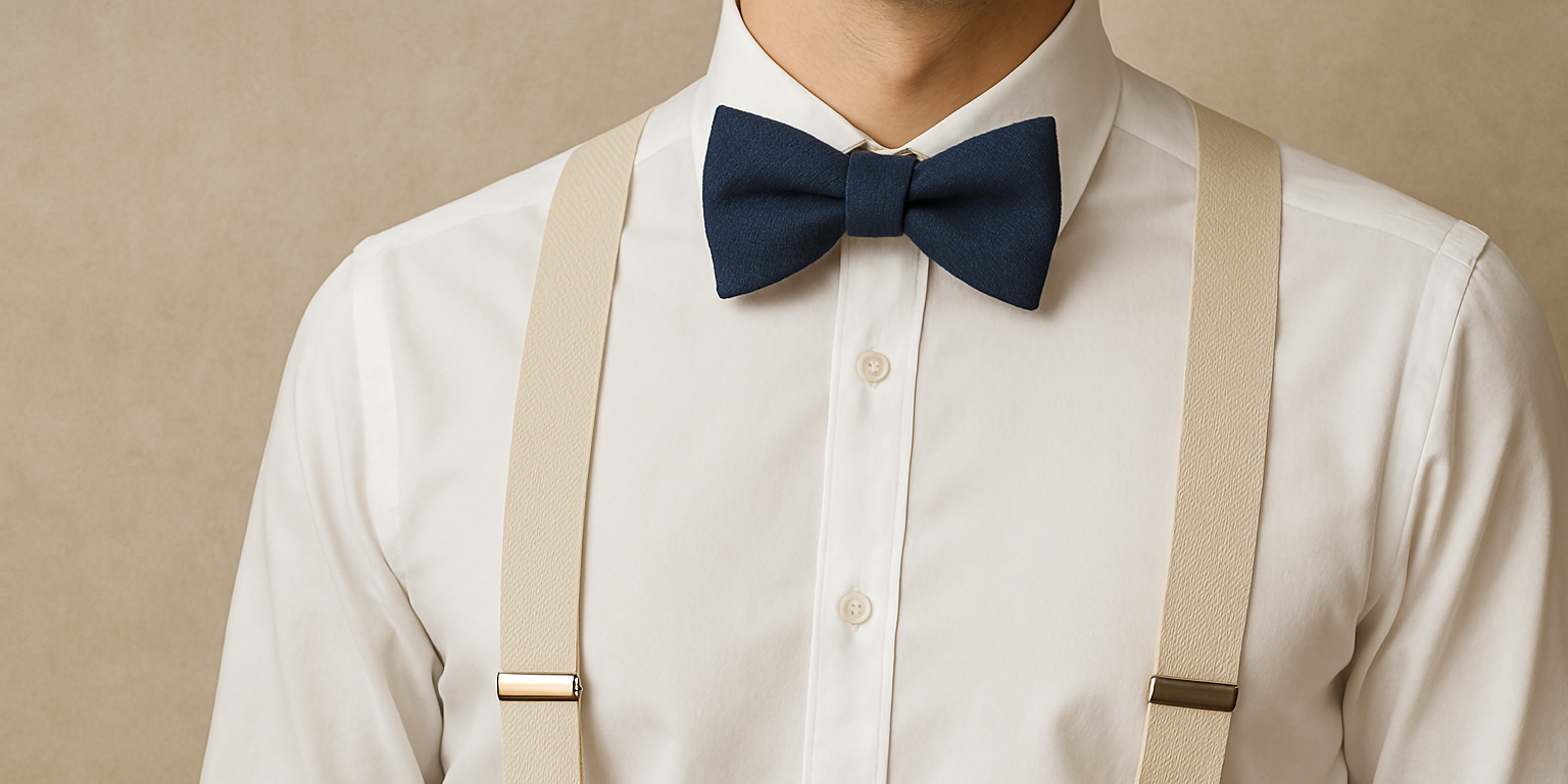 Comment assortir nœud papillon et bretelles pour un look homme élégant Billede