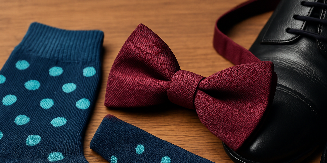 Comment assortir chaussettes et nœud papillon pour un look homme élégant Billede