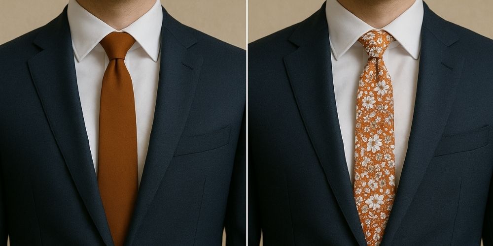 Cravate unie ou à motifs : laquelle choisir pour un look homme élégant ? Billede