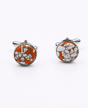 Manchetknapper Liberty Orange i Bomuld | Clovis - Unipap's