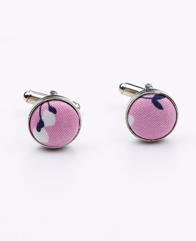 Boutons de Manchette Liberty Rose n°2 en Coton | Gaspard - Unipap's