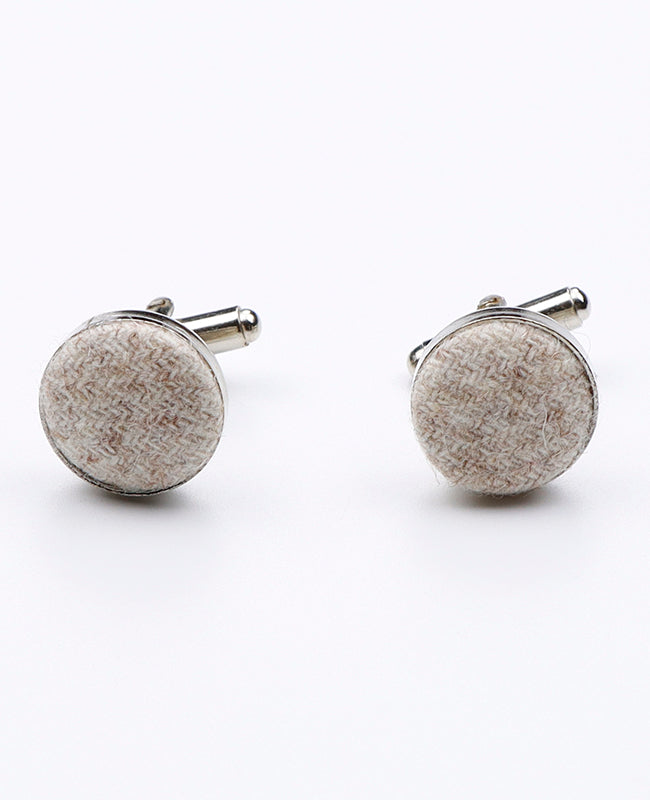 Manchetknapper Beige nr. 2 i Uld | Claude - Unipap's