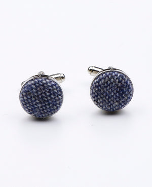 Boutons de Manchette Bleu n°3 en Laine | Claude - Unipap's
