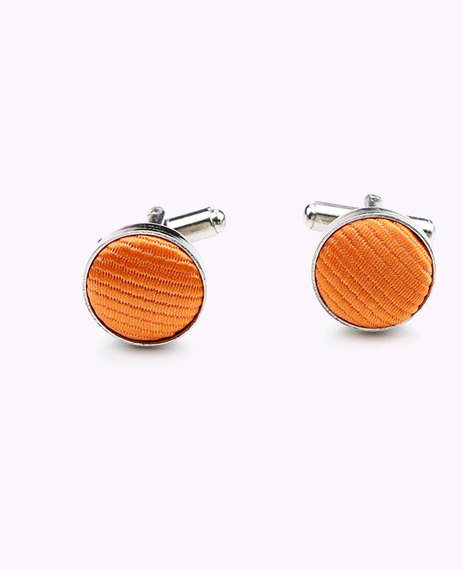 Manchetknapper Orange i Polyester »Lucien«