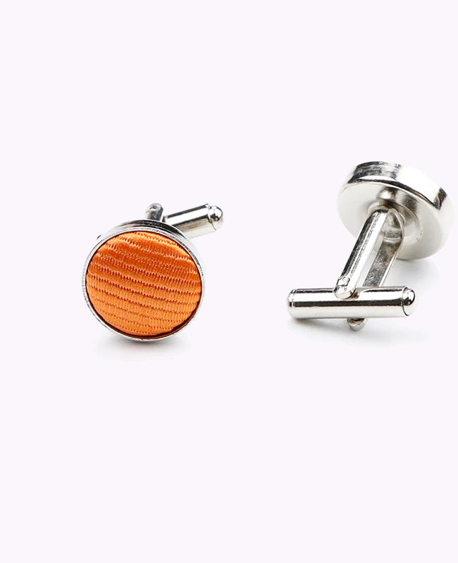 Manchetknapper Orange i Polyester »Lucien«