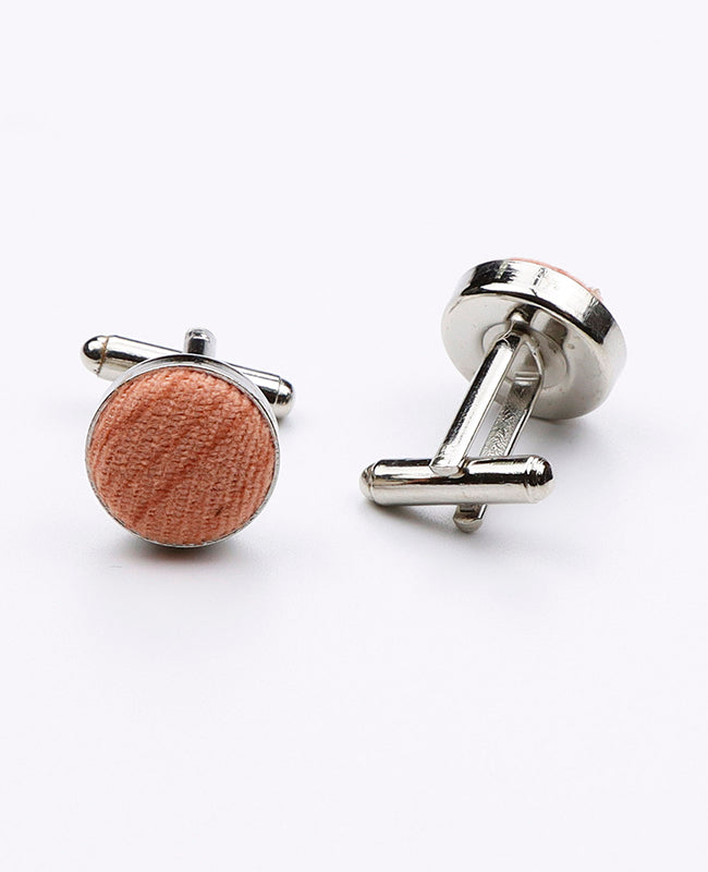 Manchetknapper Orange i Polyester | Augustin - Unipap's