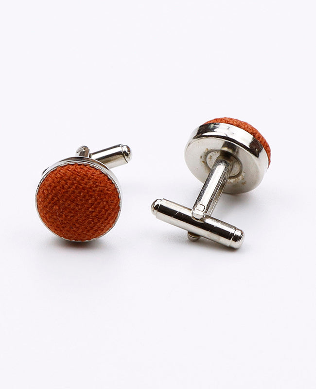 Manchetknapper Orange nr. 2 i Fløjlseffekt | Simon - Unipap's