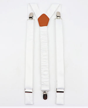 Bretelles Homme Blanc en Polyester «Ernest»