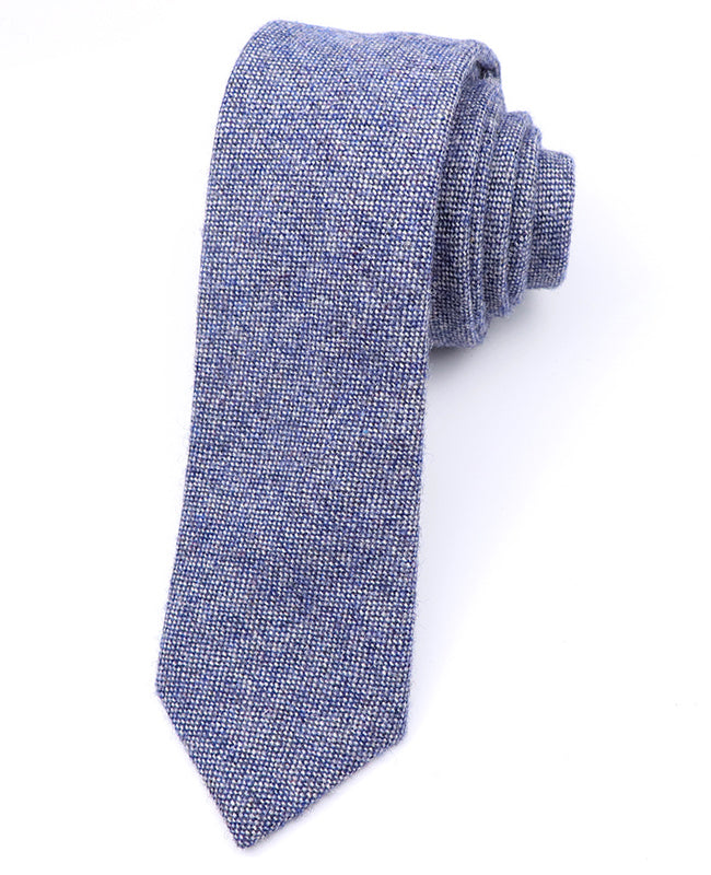 Slips Blå Tartan nr. 2 Herre i Uld »Norbert«