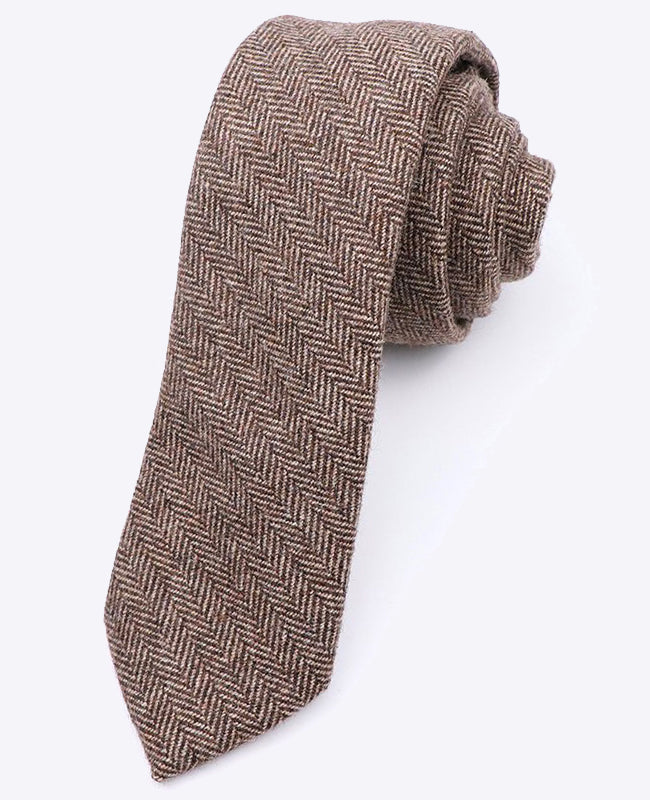 Slips Tartan Grå nr. 12 Herre i Uld »Norbert«