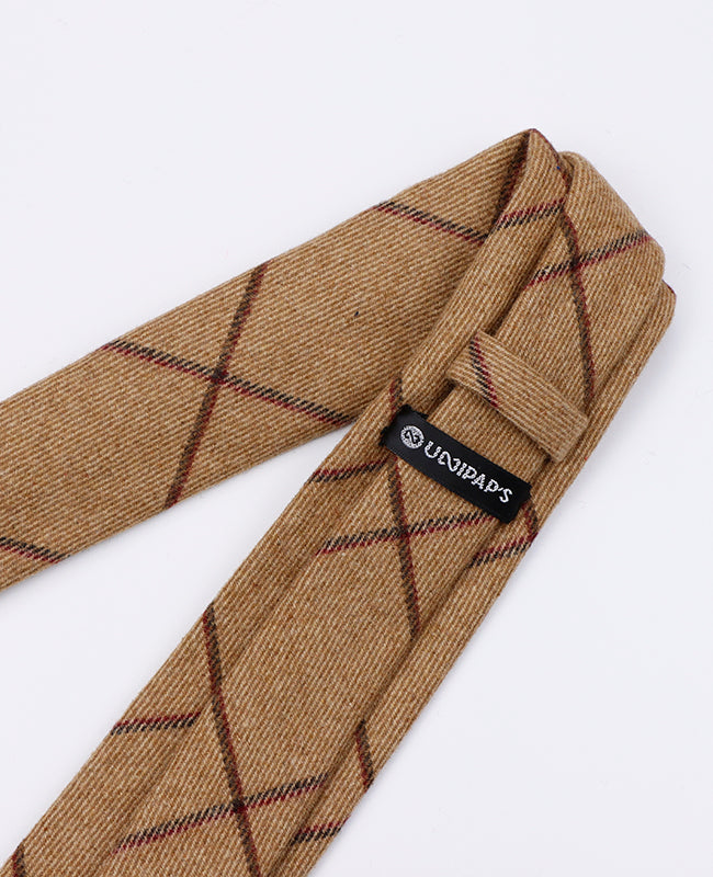 Slips Tartan Brun nr. 1 Herre i Uld | Nobert - Unipap's