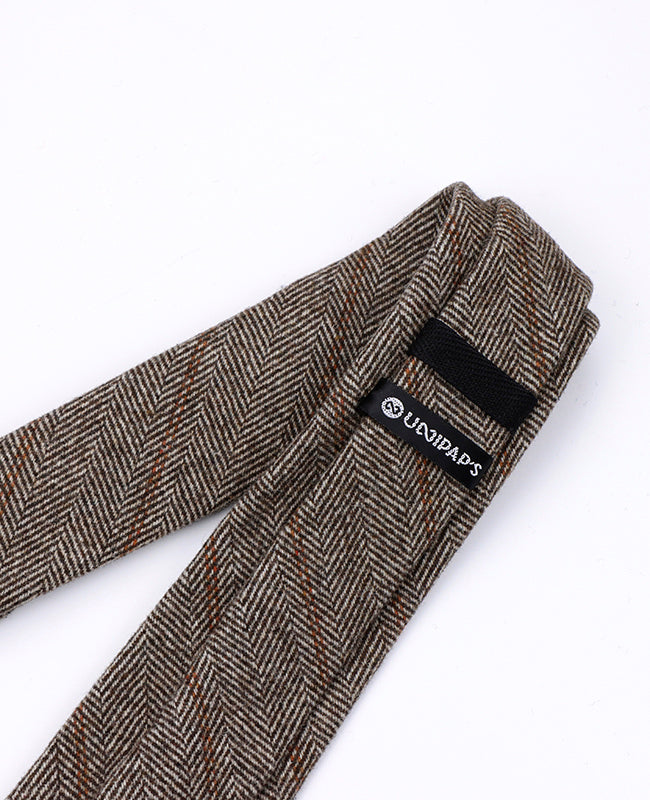 Slips Tartan Grå nr. 3 Herre i Uld | Norbert - Unipap's