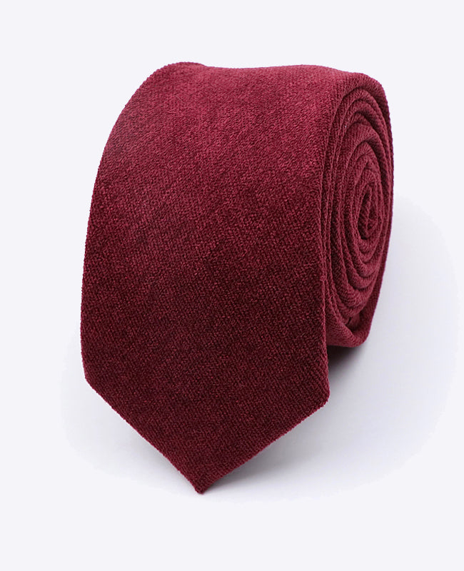 Cravate Rouge n°1 Homme en Effet Velours «Simon»