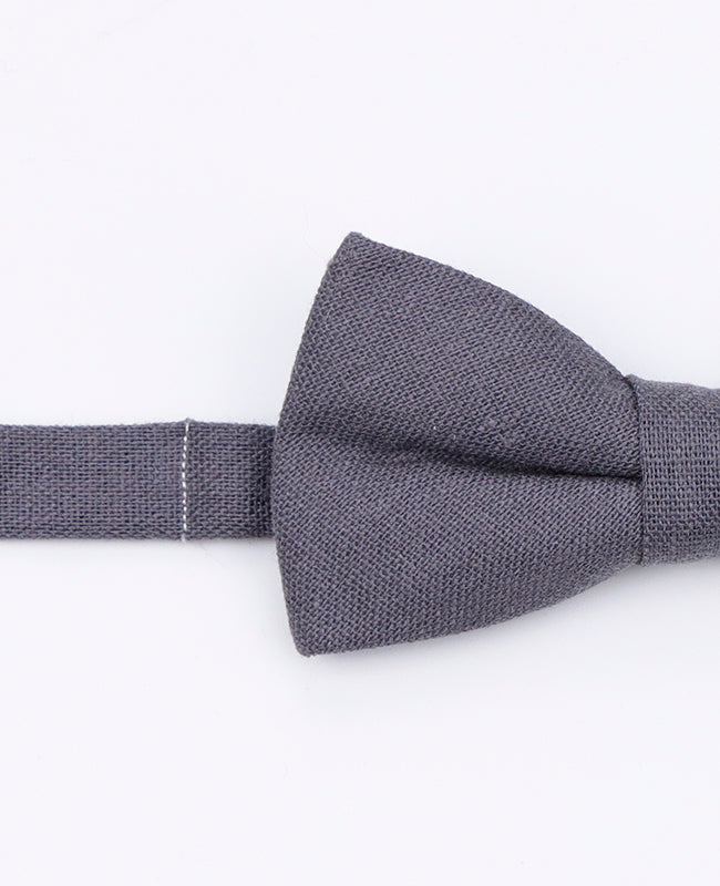 Noeud Papillon Gris Enfant en Lin | Basile - Unipap's