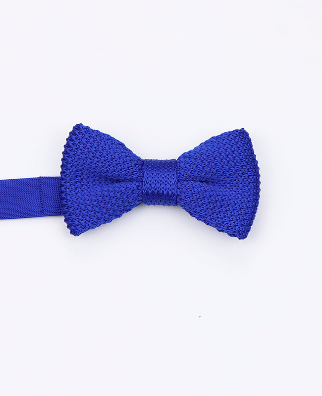 Noeud Papillon Bleu n°1 Enfant en Tricot «Léon»