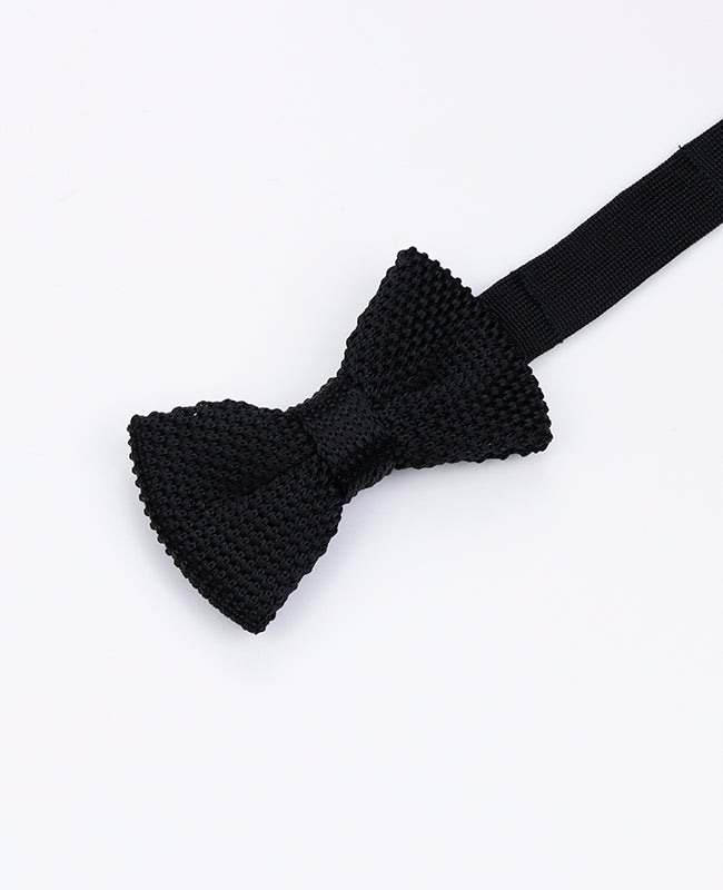 Noeud Papillon Noir Enfant en Tricot «Léon»