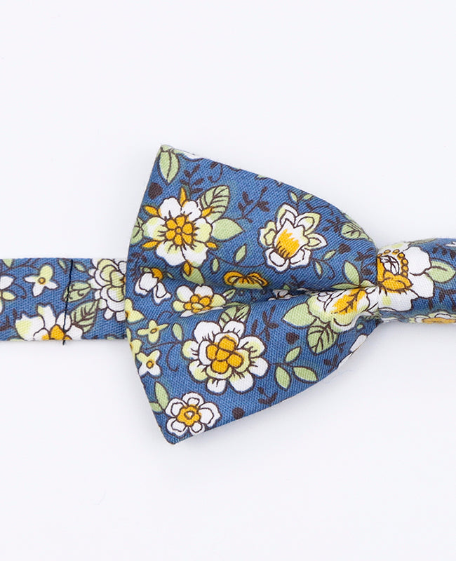 Noeud Papillon Liberty Bleu n°1 Homme en Coton | Gaspard - Unipap's