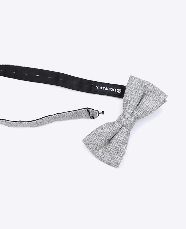 Noeud Papillon Gris n°1 Homme en Laine | Claude - Unipap's