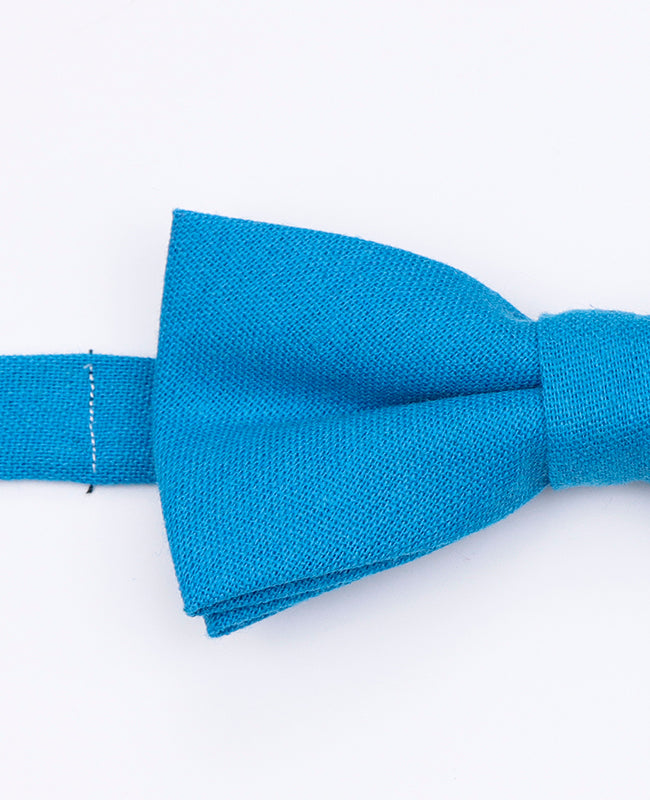 Noeud Papillon Bleu n°3 Homme en Lin | Basile - Unipap's