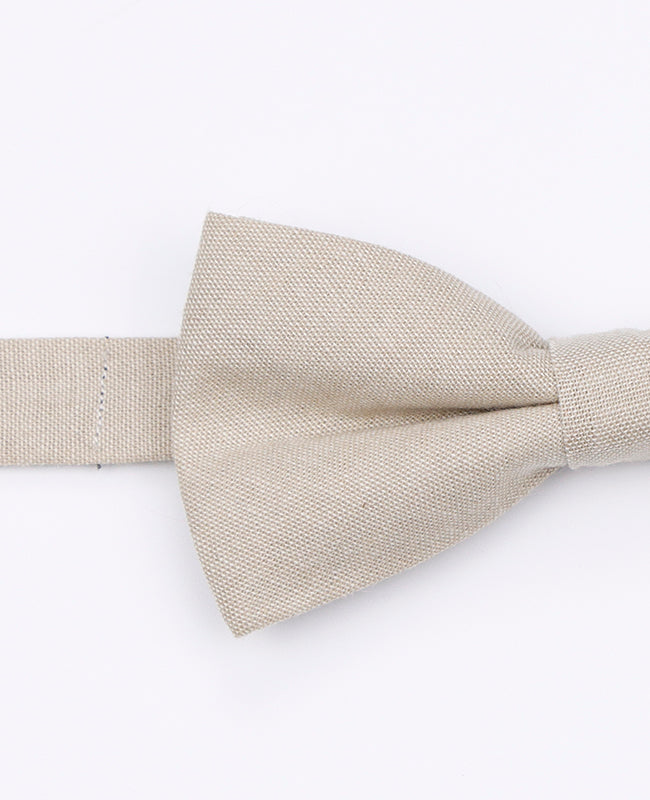Noeud Papillon Beige Homme en Coton «Edgard»