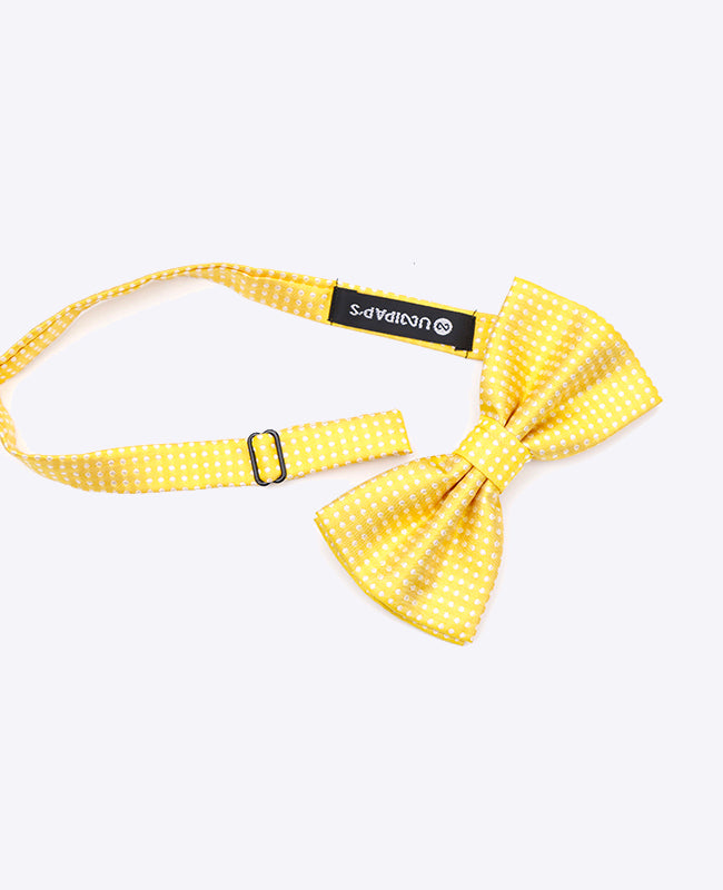 Butterfly Gul nr.1 Med Prikker Herre i Polyester | Louis - Unipap's