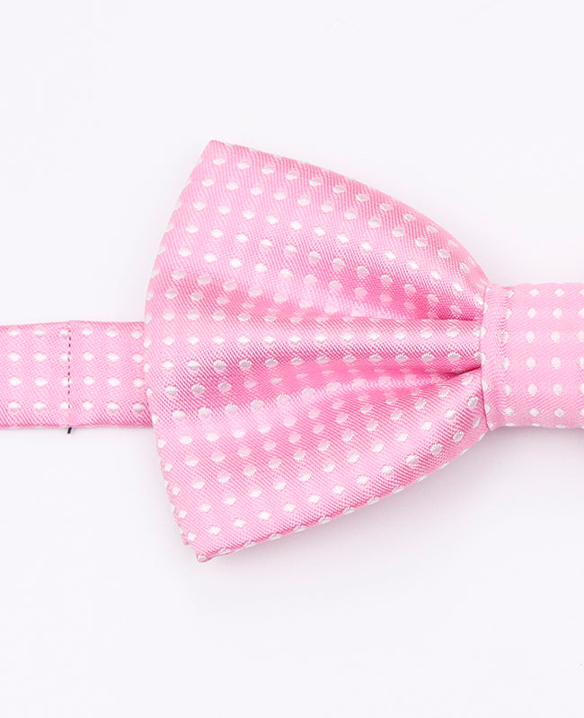 Noeud Papillon Rose n°1 à Pois Homme en Polyester | Louis - Unipap's