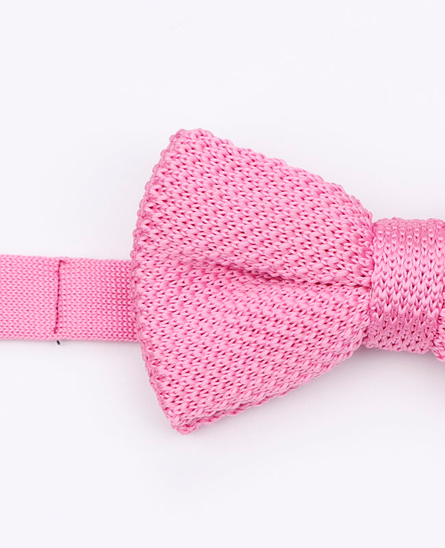 Noeud Papillon Rose n°2 Homme en Tricot «Léon»