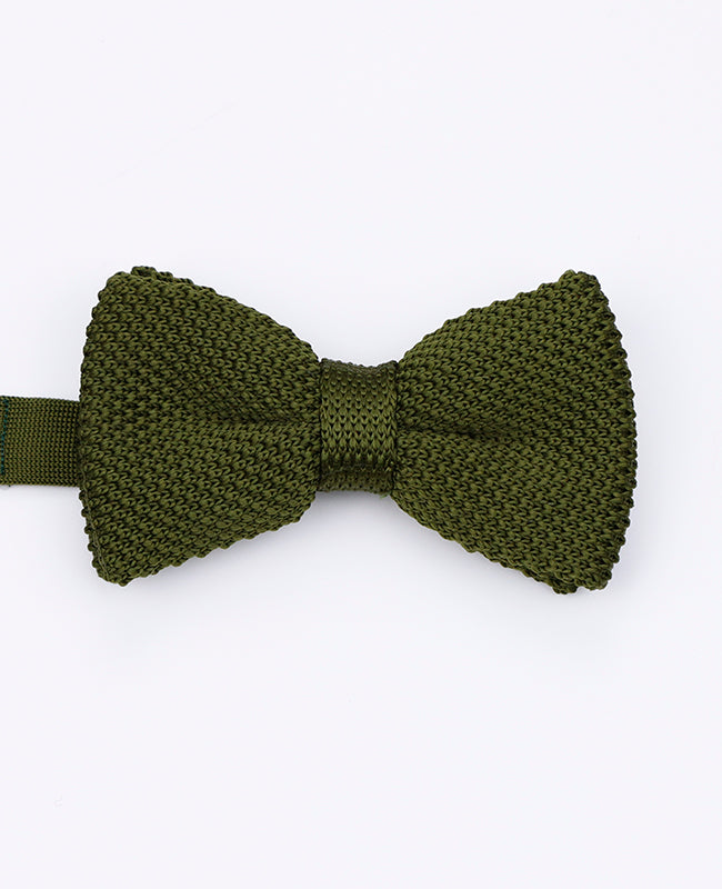 Noeud Papillon Vert n°2 Homme en Tricot «Léon»