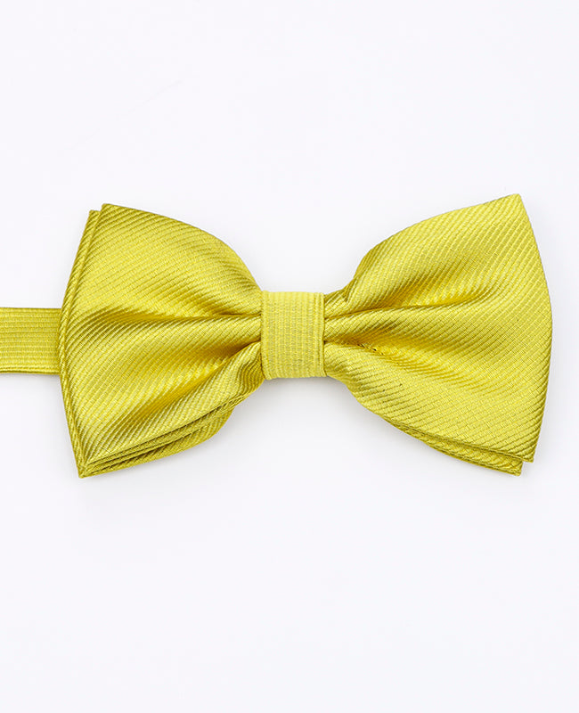 Noeud Papillon XL Jaune n°2 Homme en Polyester | Lucien - Unipap's