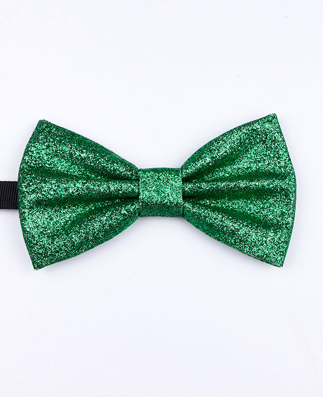 Noeud Papillon à Paillette Vert n°1 Homme en Polyester «Olive»