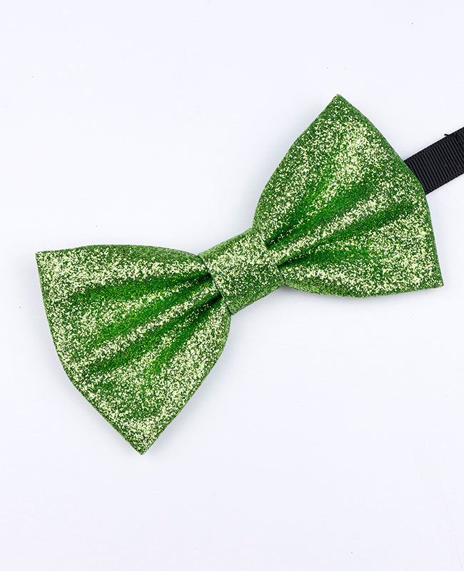 Butterfly med Grøn Paillette nr.2 Herre i Polyester »Olive«