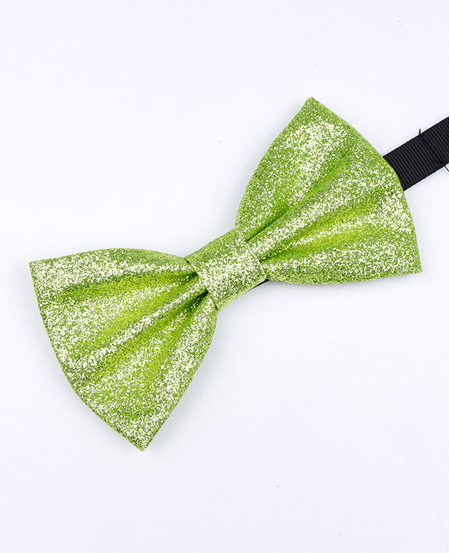 Butterfly med Grøn Paillette nr.3 Herre i Polyester »Olive«