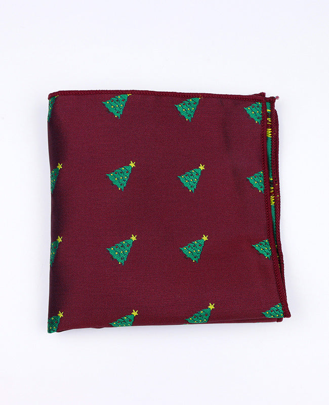Brystlommetørklæde til Jul Rød nr. 1 i Polyester »Christmas«