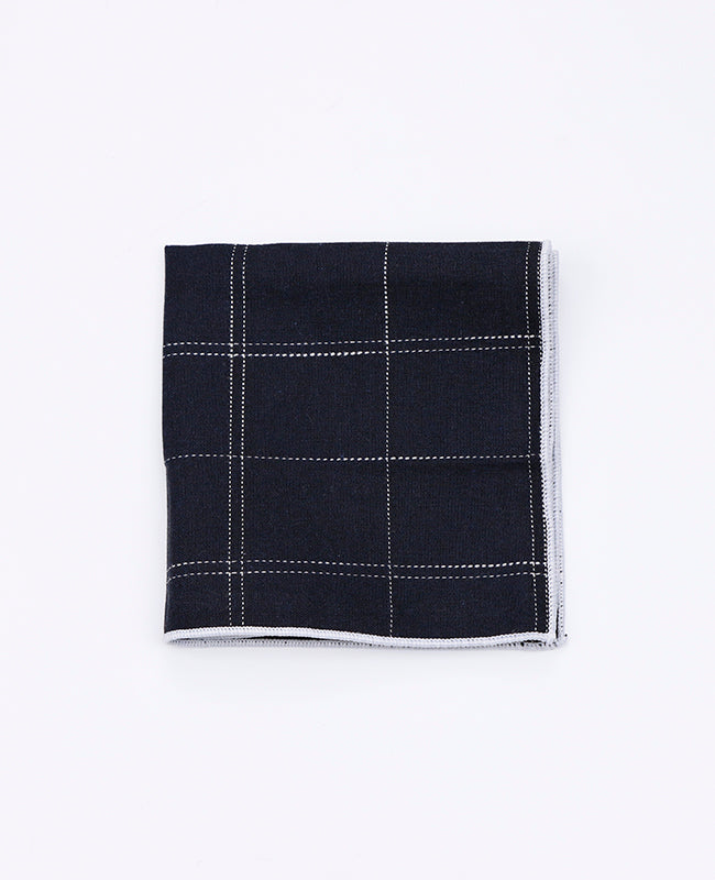 Brystlommetørklæde Tartan Sort nr.1 i Bomuld | Marcel - Unipap's