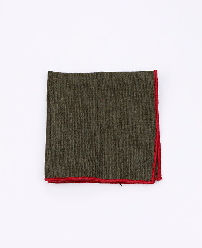 Pochette de Costume Vert n°1 en Lin | Basile - Unipap's