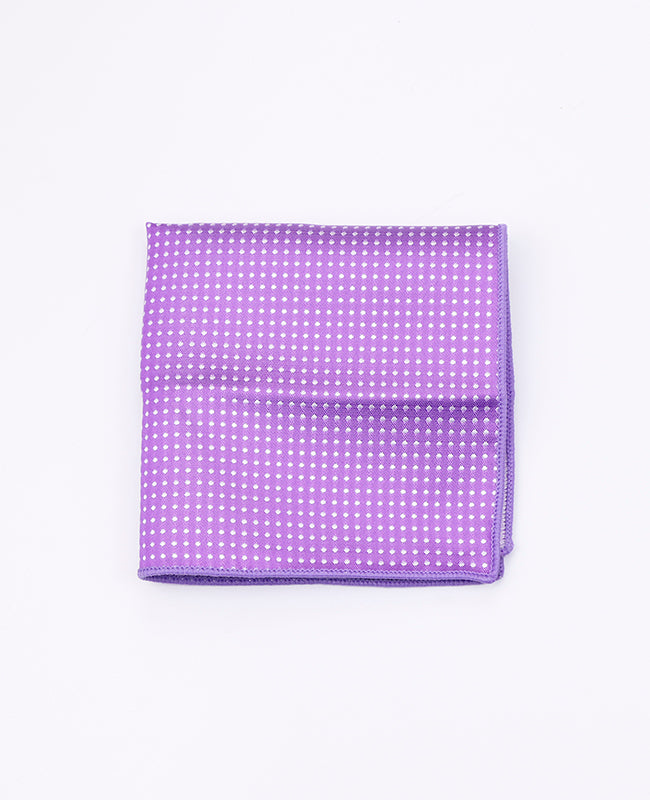 Brystlommetørklæde Lilla nr.1 Med Prikker i Polyester «Louis»