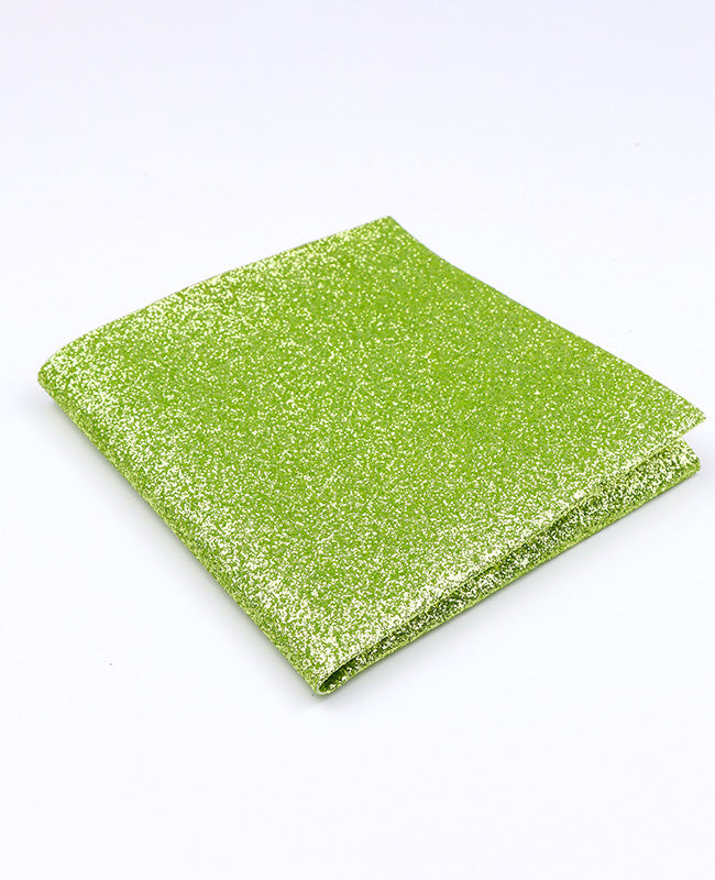Brystlommetørklæde med Grøn Paillette nr. 3 i Polyester »Olive«