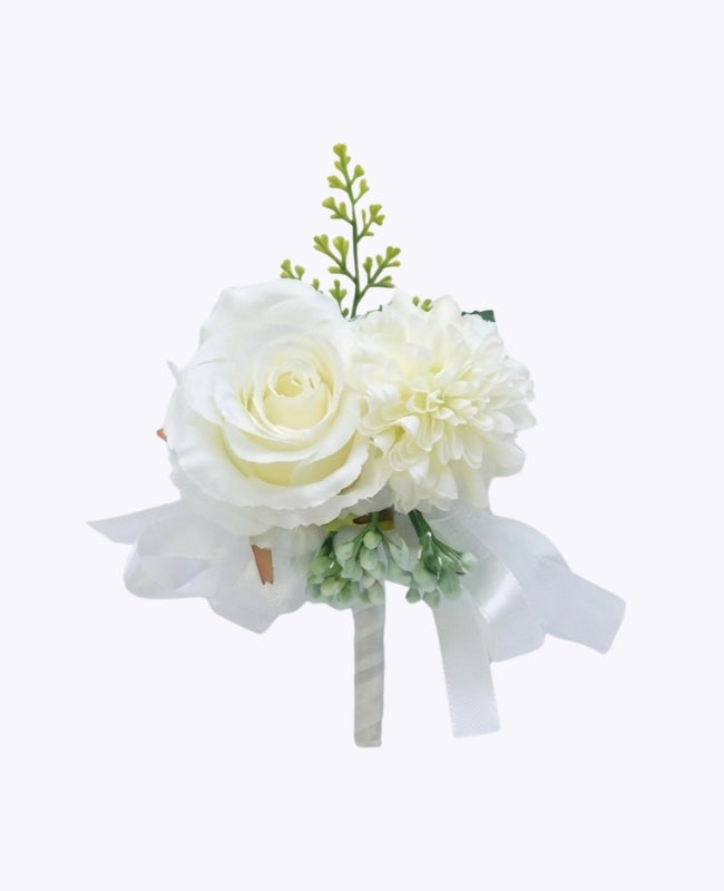 Knaphulsblomst Hvid Herre »Valentin«