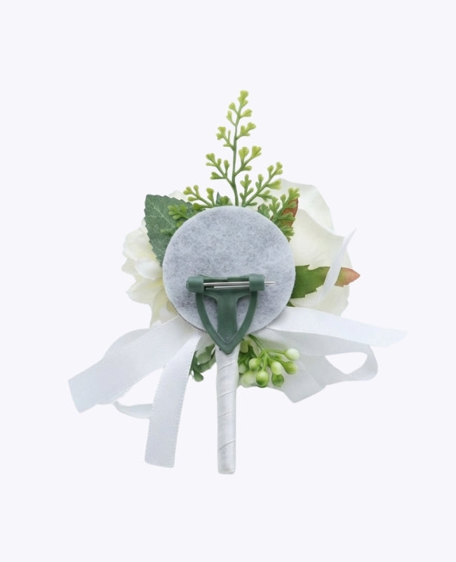 Knaphulsblomst Hvid Herre »Valentin«