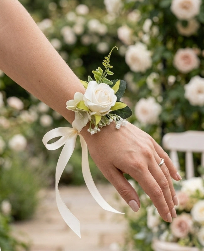 Armbånd Blomst Beige Dame »Gabriel«