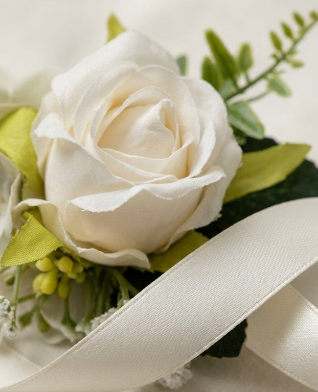 Armbånd Blomst Beige Dame "Gabriel"